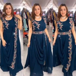 Designer Draped saree Gown for party wedding 